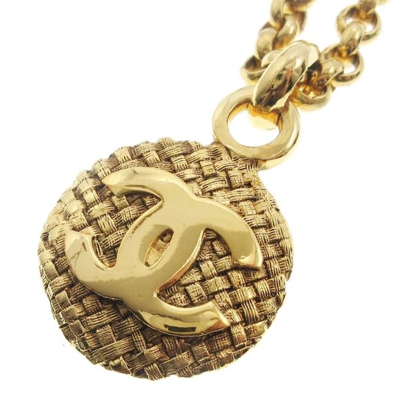 Chanel Medallion Gold Chain Pendant Necklace 29 59730 - Picture 4 of 4